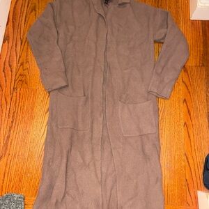 Express Brown Long Cardigan Sweater